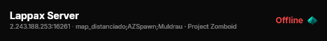 Lappax Server live status badge