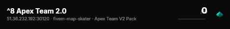 ^8 Apex Team 2.0 live status badge