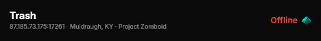 My PZ Server live status badge