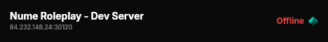 Nume Roleplay - Dev Server live status badge