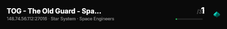 TOG - The Old Guard - Space Engineers live status badge