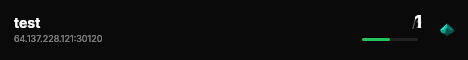 test live status badge
