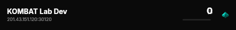KOMBAT Lab Dev live status badge