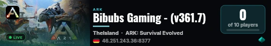 Bibubs Gaming - (v361.7) live status badge