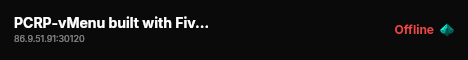 PCRP-vMenu built with FiveM Basic Server! live status badge