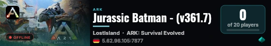 Jurassic Batman - (v361.7) live status badge