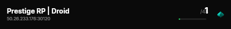 Prestige RP | Droid live status badge