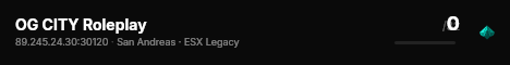 OG CITY Roleplay live status badge