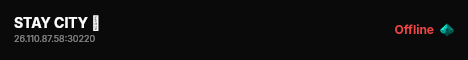 STAY CITY 🖤 live status badge
