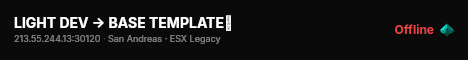 LIGHT DEV → BASE TEMPLATE💎 live status badge