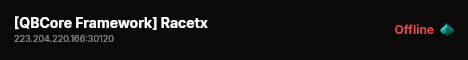 [QBCore Framework] Racetx live status badge