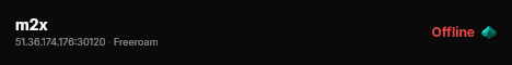 m2x live status badge