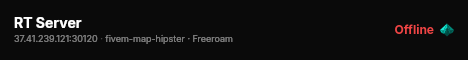 RT Server live status badge