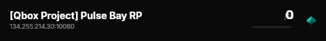 [Qbox Project] Pulse Bay RP live status badge