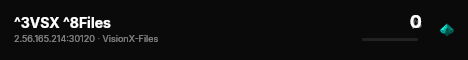^3VSX ^8Files live status badge