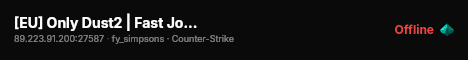 [EU] Only Dust2 | Fast Join VIP live status badge