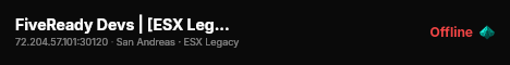 FiveReady Devs | [ESX Legacy] live status badge