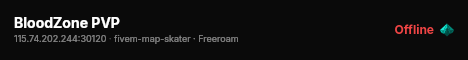 BloodZone PVP live status badge