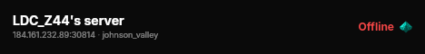 LDC_Z44's server live status badge