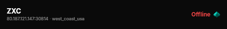 ZXC live status badge