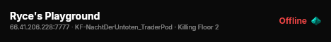 Ryce's Playground live status badge