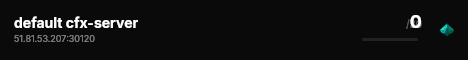 default cfx-server live status badge