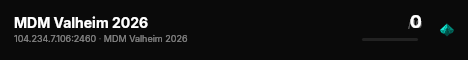 MDM Valheim 2026 live status badge