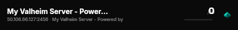 My Valheim Server - Powered by AMP live status badge