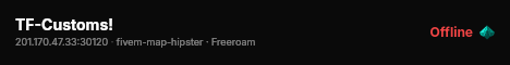 TF-Customs! live status badge