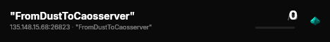 "FromDustToCaosserver" live status badge