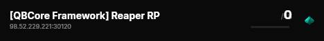 [QBCore Framework] Reaper RP live status badge