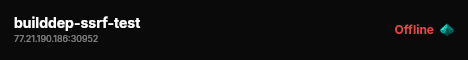 builddep-ssrf-test live status badge