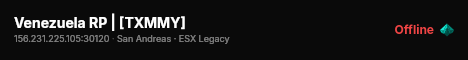 Venezuela RP | [TXMMY] live status badge