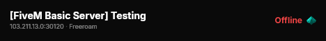 [FiveM Basic Server] Testing live status badge