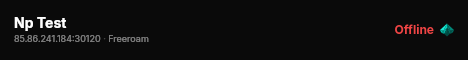 Np Test live status badge