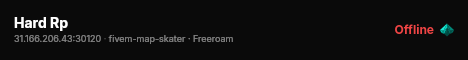 Hard Rp live status badge