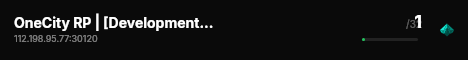 OneCity RP | [Development Server] live status badge