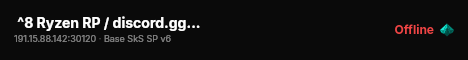  ^8 Ryzen RP / discord.gg/k4eUktAqJg live status badge