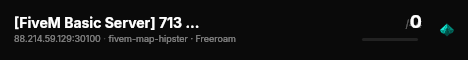 [FiveM Basic Server] 713 Roleplay live status badge