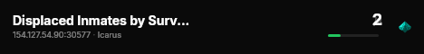 Displaced Inmates by SurvivalServers.com live status badge