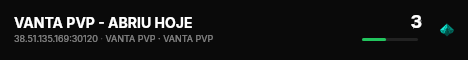 VANTA PVP - ABRIU HOJE live status badge