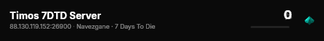 Timos 7DTD Server live status badge