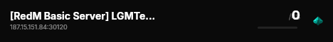 [RedM Basic Server] LGMTestBurt live status badge