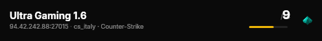 Ultra Gaming 1.6 live status badge