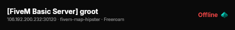 [FiveM Basic Server] groot live status badge