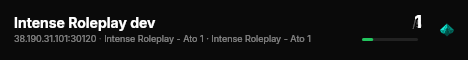 Intense Roleplay dev live status badge
