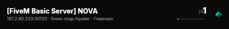 [FiveM Basic Server] NOVA live status badge