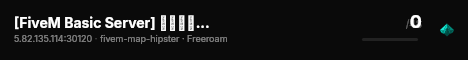 [FiveM Basic Server] سيرفر رول بلاي live status badge
