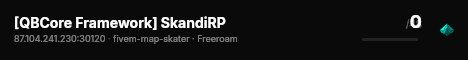 [QBCore Framework] SkandiRP live status badge