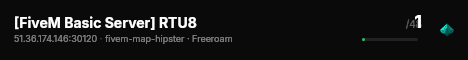 [FiveM Basic Server] RTU8 live status badge